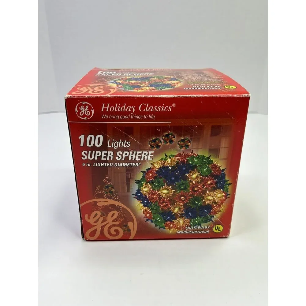 GE Holiday Classics Multi-Color Super Sphere 100 Christmas Lights 6